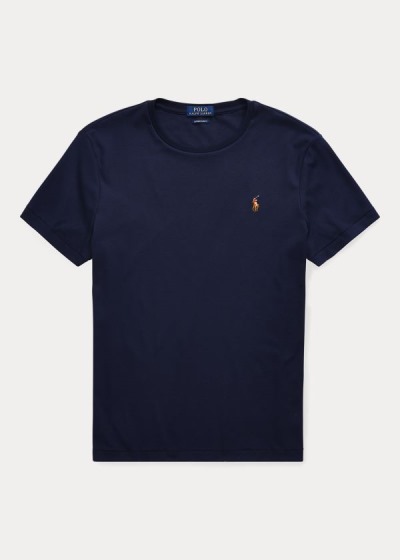 Playeras Polo Ralph Lauren Hombre Azul Marino - Classic Soft Cotton - RXVUI8540